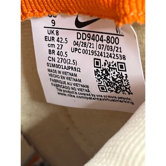 Nike Dunk High DD9404-800 Mineral Orange Blue Void Men’s Size 9 Wear and Tear - Picture 2 of 12